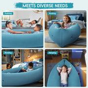 Sensory pod chair used in therapy, classroom, and home.