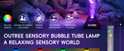 Outree sensory bubble tube lamp