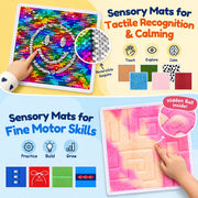 Outree Sensory Wall Panels for Kids, Textured Sensory Mats