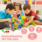 Magnetic Building Tiles for Kids  & Toddlers, 120 PCs/60 Pcs Set
