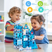 Magnetic Tiles Police Set with Policeman for Kids Ages 4-8