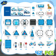 Magnetic Tiles Police Set with Policeman for Kids Ages 4-8