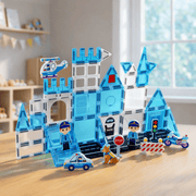 Magnetic Tiles Police Set with Policeman for Kids Ages 4-8