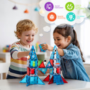 Magnetic Tiles Space Set with Astronaut for Kids Ages 4-8