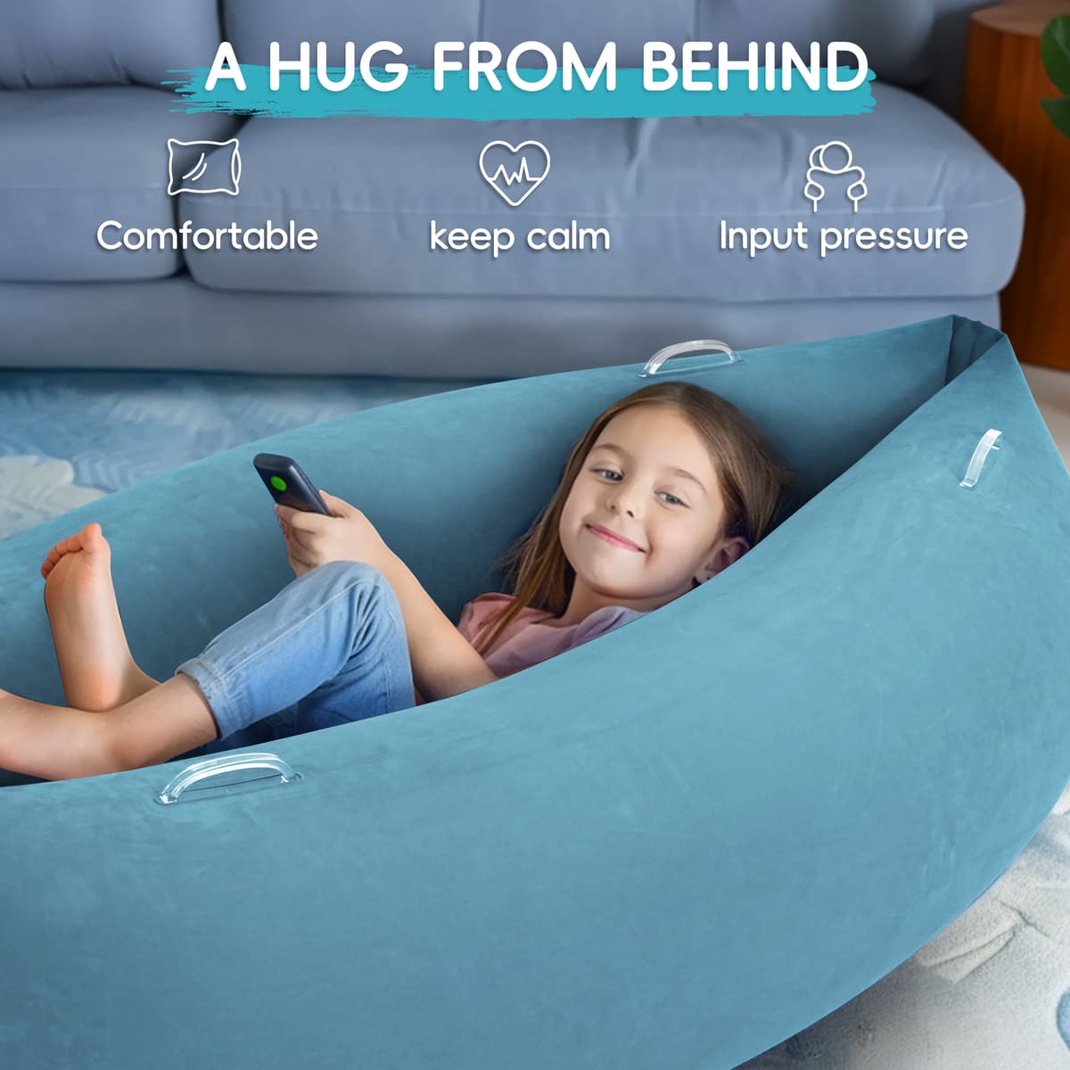 Inflatable Sensory Pea Pod Chair for Kids – Calming Hug Boat | Outree